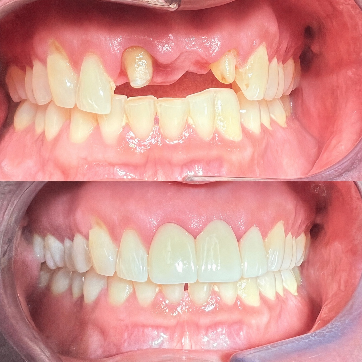 Anterior 3 Unit Esthetic Bridge Restoration